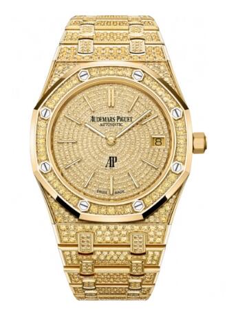 Review 16202BA.HH.1241BA.01 Audemars Piguet Royal Oak Extra-Thin Yellow Gold replica watch - Click Image to Close